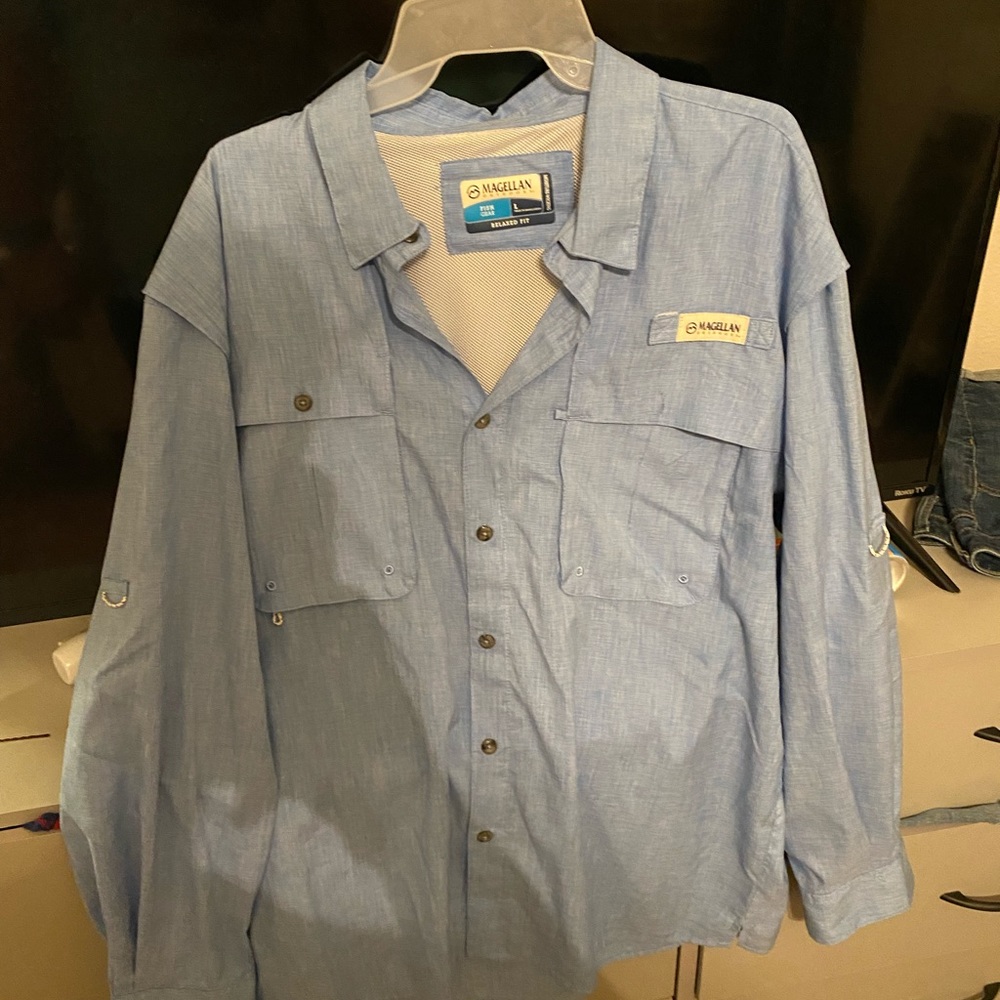 Large Blue Magellan Long Sleeve